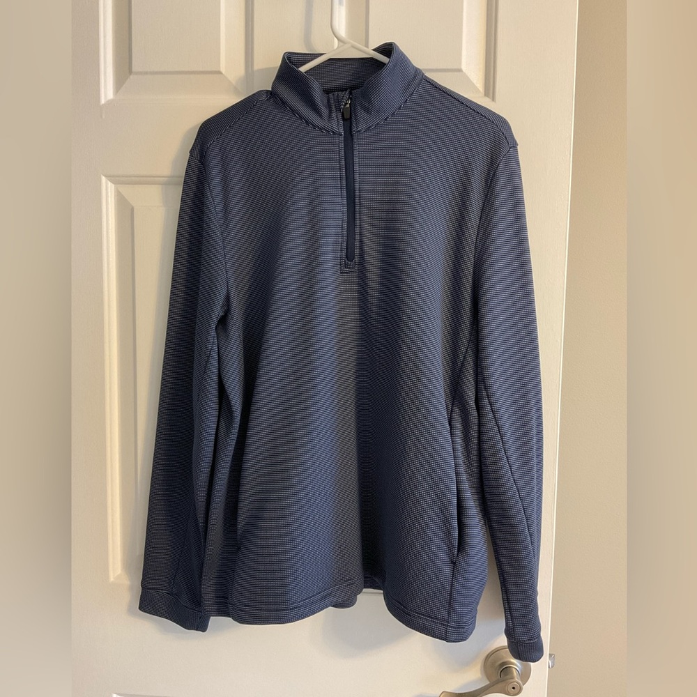 Ben Hogan Men's Micro Jacquard 1/4 Zip Golf Sweater